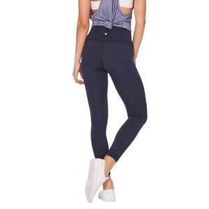 Lululemon Wunder Under Brushed Hi Rise 25" Leggings Tights Midnight Navy Size 6
